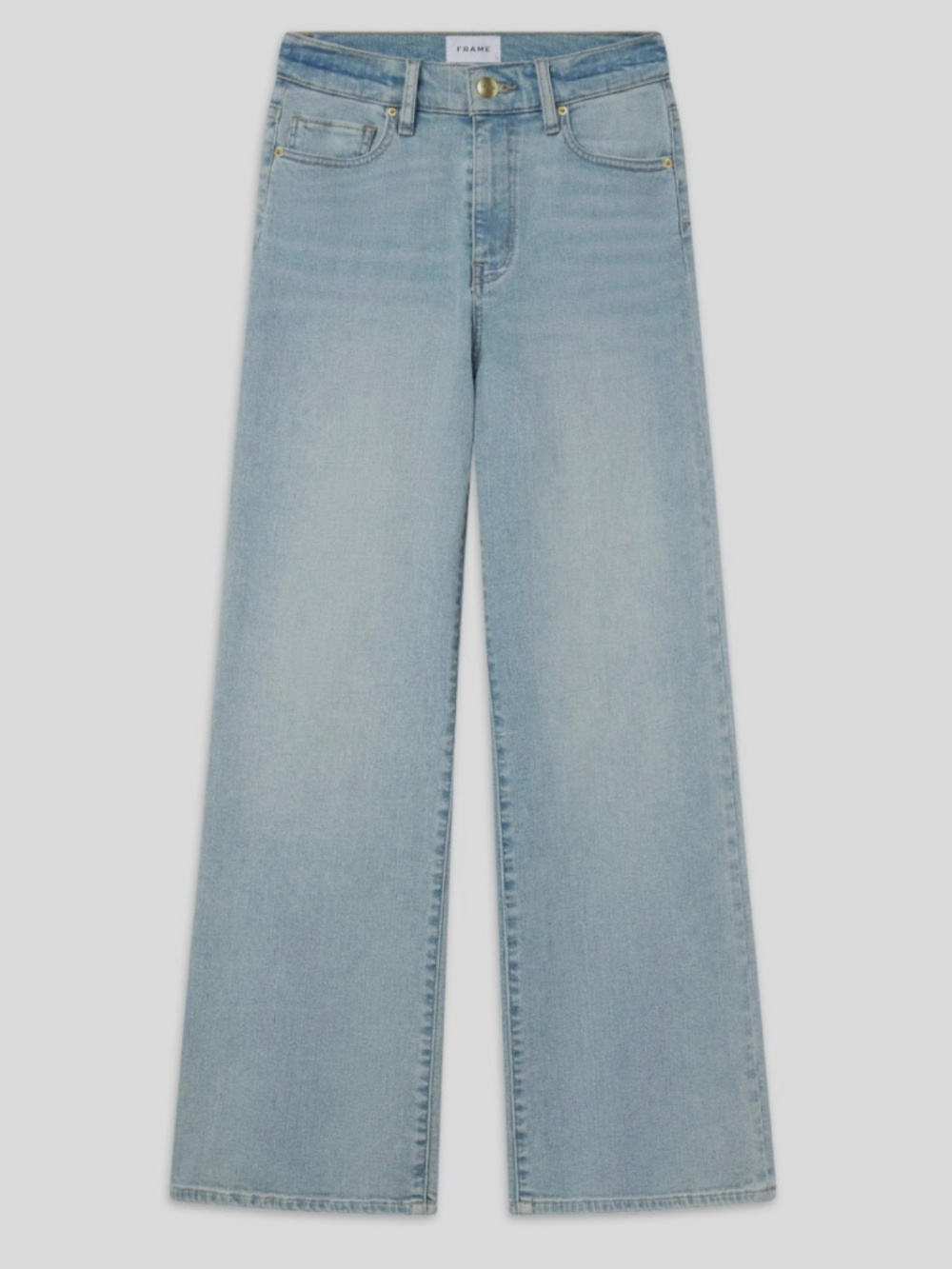 NWT Frame Le Slim Palazzo Wide Leg High Rise Denim Jeans Size 29 Light Wash